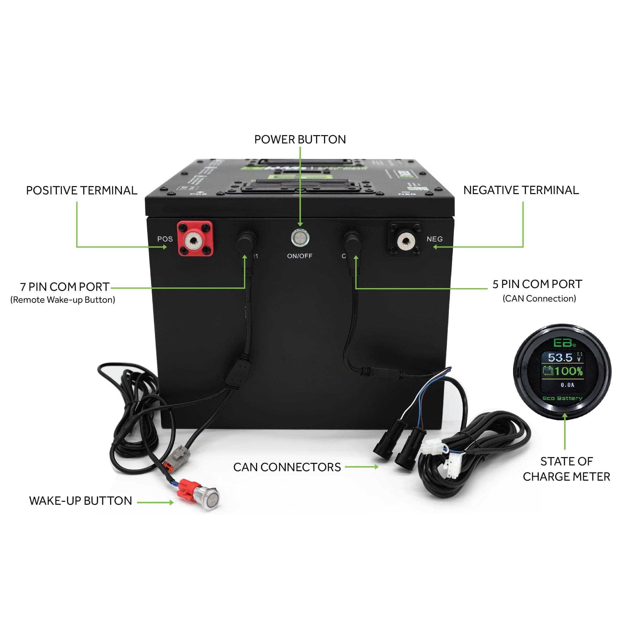 Eco Battery (48V) 51V 160AH Battery Bundle / Bintelli Beyond