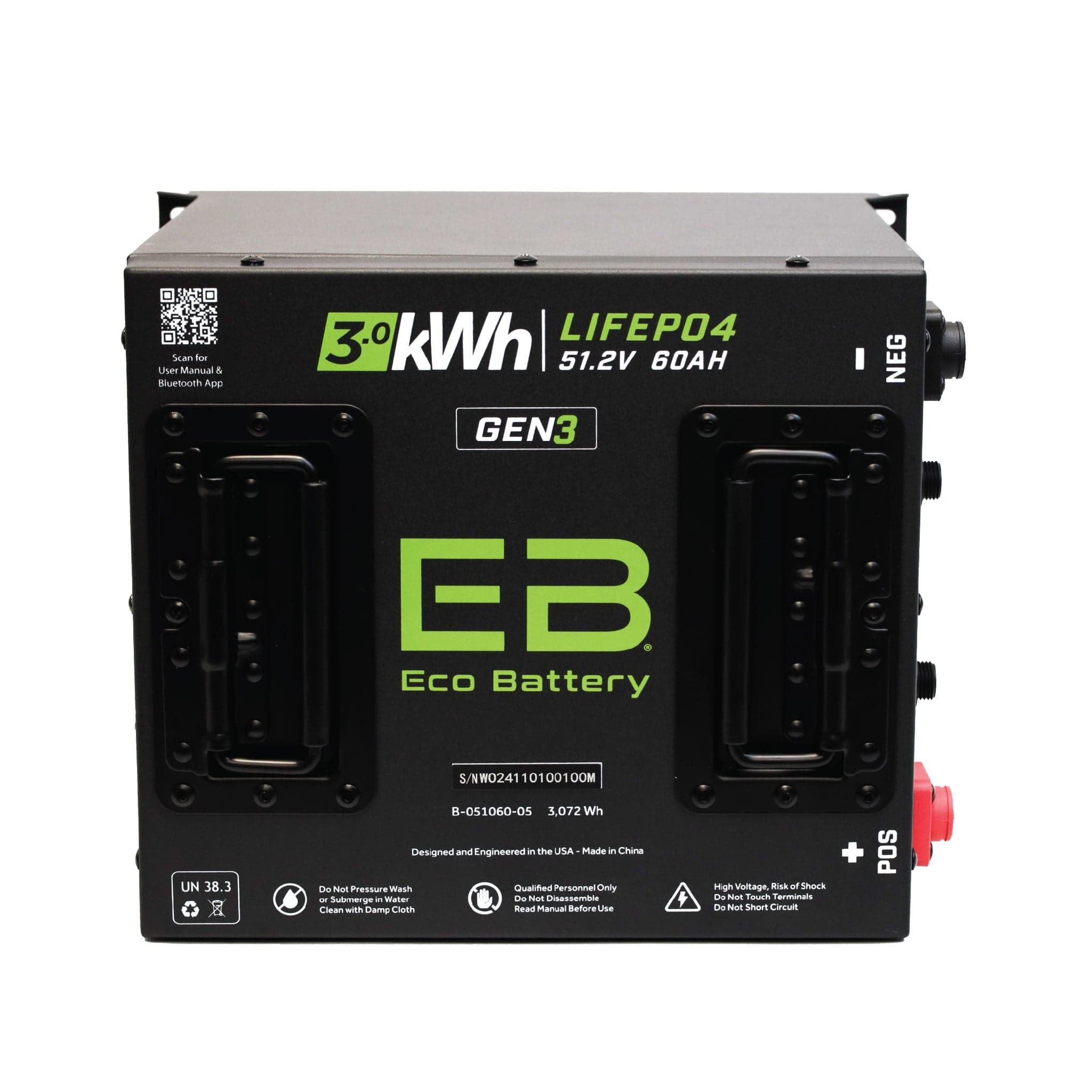 Eco Battery (48V) 51V 60AH Battery Bundle / Club Car DS