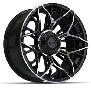 GTW Stellar 15x7 Black & Machined Wheel