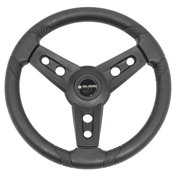 Gussi Lugana Rigid Molding Steering Wheel (Black)(Yamaha HUB)