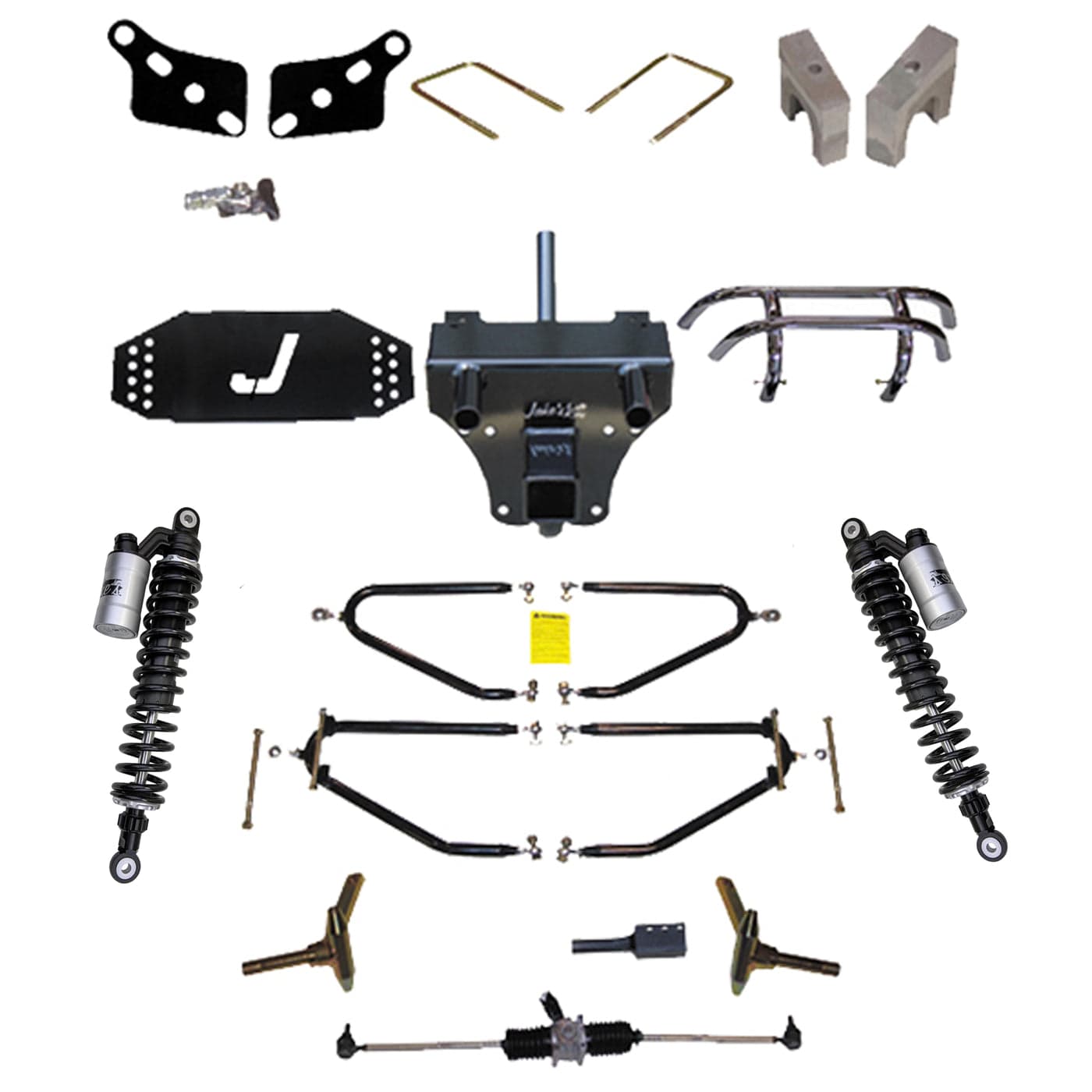 Jake's Long Travel w/ Updated External Reservoir Shocks 04-Up Club Car DS Adjustable Height
